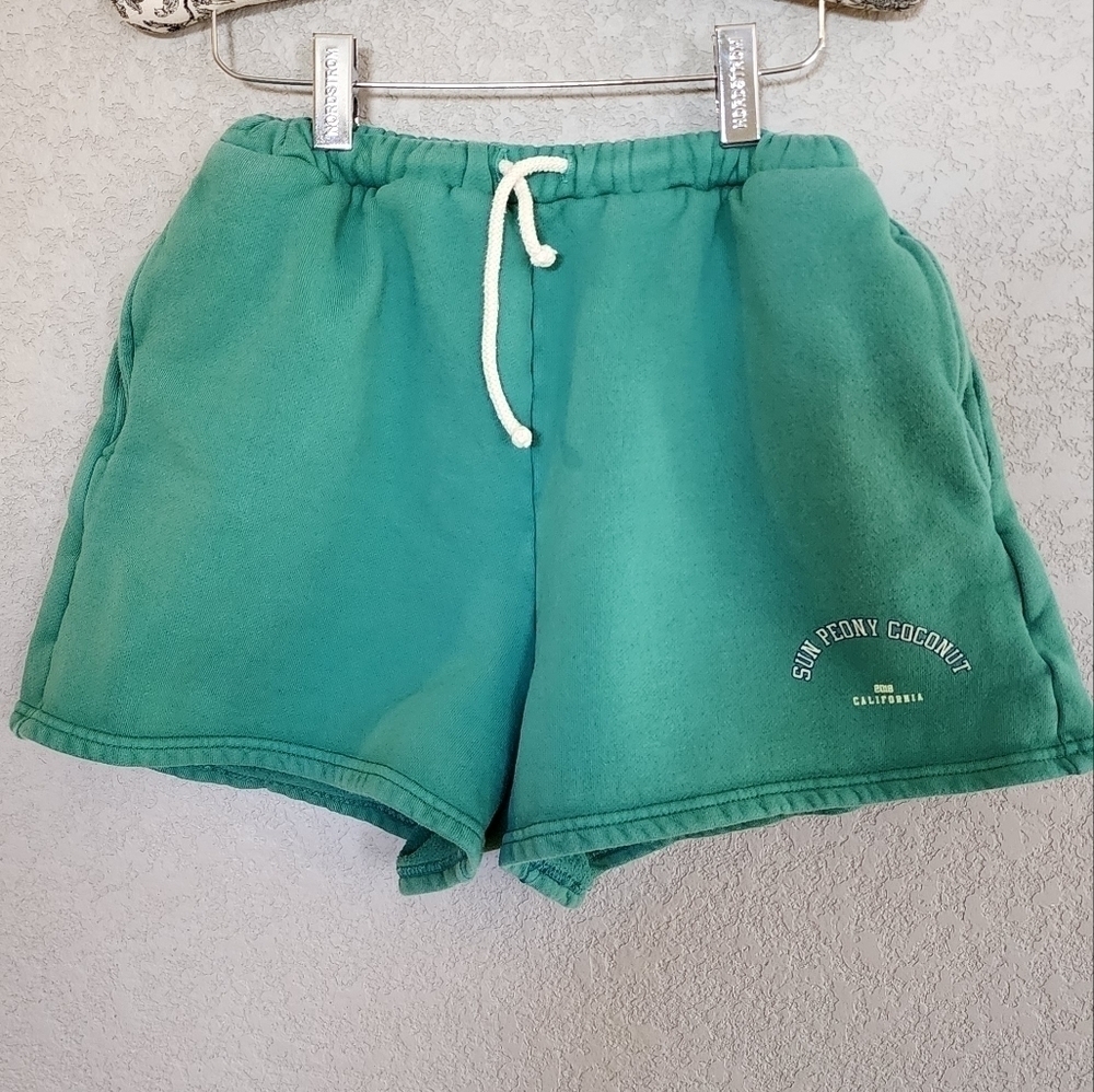 Sun peony Coconut sweat shorts size small